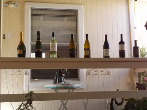 a selection of wines for patio tasting